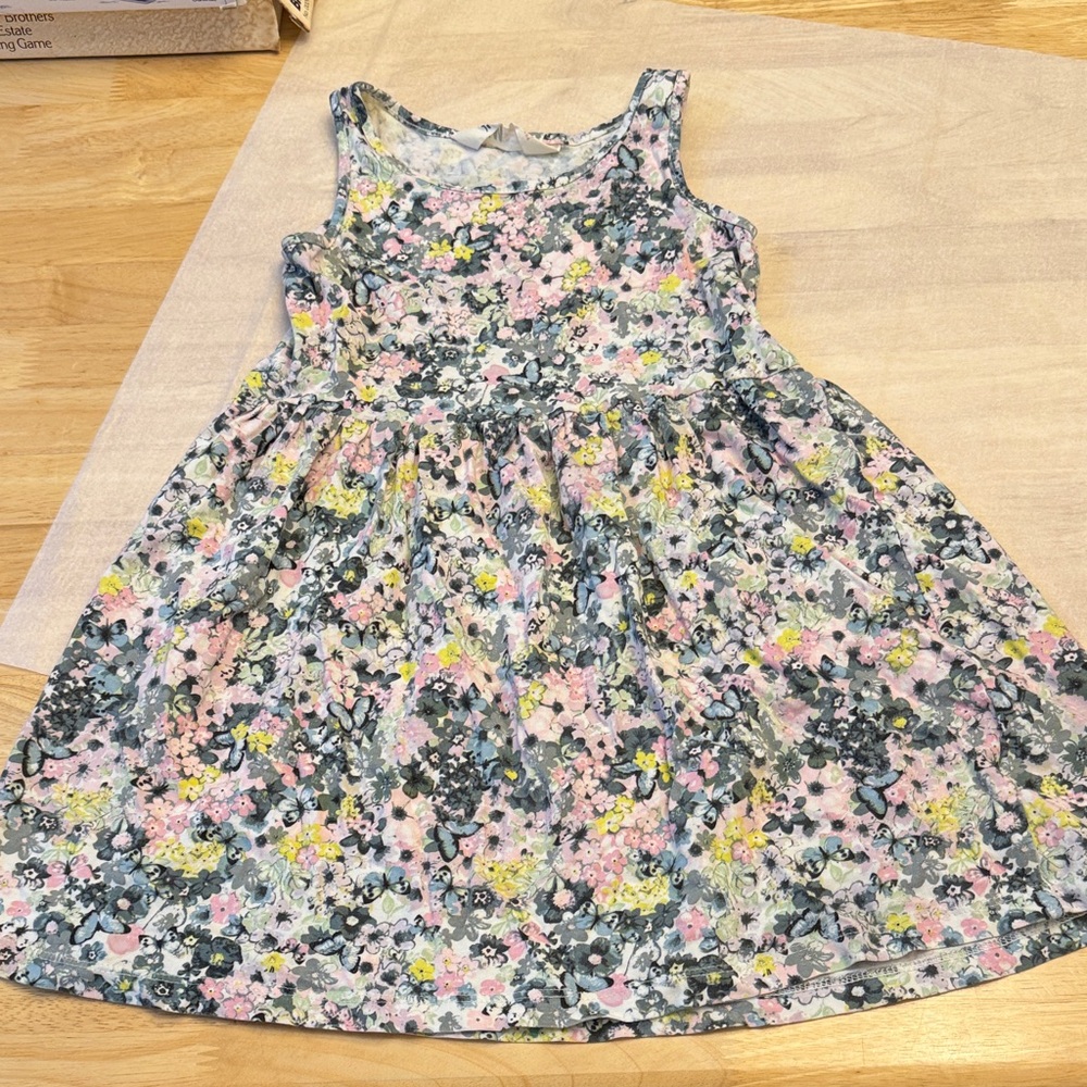 H&M girls 4-6 yrs Floral Kids Dress - Multicolor, excellent condition